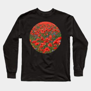 A Meadow of Red Poppies Long Sleeve T-Shirt